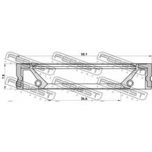 Сальник Масляного Насоса Toyota Cresta Gx90 Jzx9# Lx90 Sx90 1992.10-1996.09 [Jp] 36.5*55.1*7.8 Мм Febest арт. 95GFZ38550808R