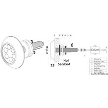 Osculati Underwater spot light w  6 white LEDs, 13.284.00