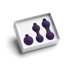 So divine Набор из 3 фиолетовых вагинальных шариков Kegel Training Set (фиолетовый)