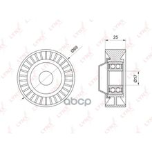 Ролик Обводной Навесного Оборудования LYNXauto арт. PB5007