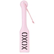 Розовый пэддл с надписью XOXO Paddle - 32 см. розовый с черным