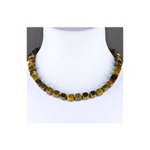 Бусики-Колечки Бусы Тигровый Глаз "Кубизм" арт.П3953