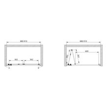 Душевая дверь в нишу CEZARES ECO-O-BS-90 ECO-O-BS-90-C-Cr