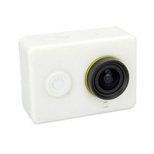 Силиконовый чехол для Xiaomi YI Action Camera + крышка (белый)