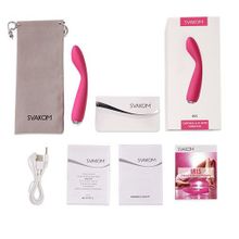 Ярко-розовый G-стимулятор IRIS Clitoral   G-spot Vibrator - 18 см.