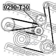 Ролик Натяжной Приводного Ремня Febest арт. 0290T30