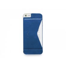 Кошелек-накладка на iPhone 5 5s и SE, синий