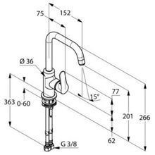 Смеситель для раковины Kludi Objekta (320240575)