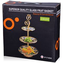 27976 Конфетница 3х ярус29,5х29,5х54,5см LR (х6)