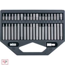 Stels Набор бит HEX, TORX, SPLine, хвостовик-шестигранник 1 2, CrV, 42 шт. Stels