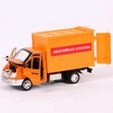 Sunny Toys Газель "Технопарк" металл, Аварийная служба 1:36 (открываются двери, капот) 3302-5R