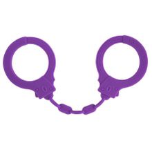 Фиолетовые силиконовые наручники Suppression (244909)