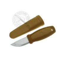 Нож Morakniv Eldris, нержавеющая сталь, цвет желтый, ножны, шнурок, огниво, #12632