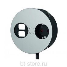 Встраиваемая розетка Bachmann Twist 1х220В + двойной пустой модуль