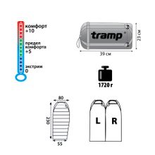 Спальный мешок Tramp Siberia 3000 (Правый)