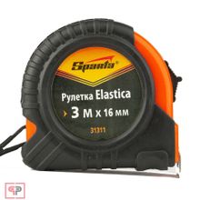 SPARTA Рулетка Elastica, 3 м х 16 мм, обрезиненный корпус Sparta