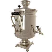 Электрический самовар 45 литров "Буфетный" с покрытием "под серебро", арт. 124541