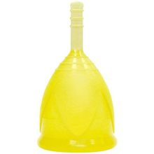 Желтая менструальная чаша размера S Тюльпан