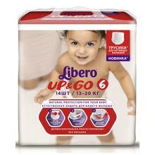 Libero Up&Go Size 6 (13-20 кг) 14 шт.