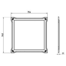 ASB-Mebel Зеркало для ванной Парма 80 белое патина золото