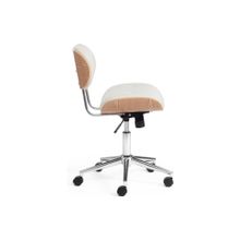 Tetchair Кресло CRAFT, натуральный, кож зам белый