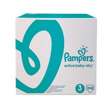 Pampers Active Baby-Dry 3 размер 5-9 кг 208 шт