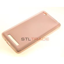 redmi 4A Xiaomi Силиконовый чехол TPU Case Металлик розовый