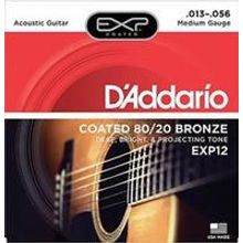 EXP12 COATED 80 20 Струны для акустической гитары Medium 13-56 D`Addario