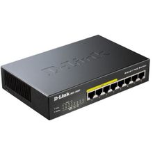 Коммутатор   D-Link   DGS-1008P   Switch 8port  (8UTP  10 100 1000Mbps,  PoE)