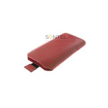 Чехол с язычком (Flotar) Samsung i8190 красный