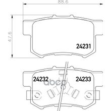 Колодки Тормозные Дисковые | Зад | (Pf-8580) Honda Cr-V Ii (Rd_) 2.0 (Rd4) 09.2001 - 03.2007 <=> Honda Cr-V Ii (Rd_) 2.4 Vtec 4wd (Rd7) 09.2001 - 09.2006 NISSHINBO арт. NP8037