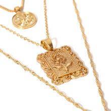 Многослойное колье "Роза" (арт. 81096-2)