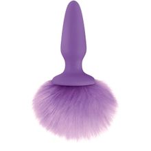 NS Novelties Фиолетовая анальная пробка с фиолетовым заячьим хвостом Bunny Tails Purple