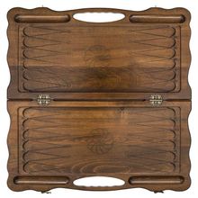 Нарды резные "Охота на медведя" с ручкой 60