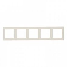 Рамка 5 постов 15, слоновая кость |  код. 1500650-031 |  Simon