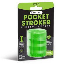 Зеленый портативный мастурбатор Zolo Original Pocket Stroker (237880)