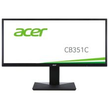 МОНИТОР 35" acer cb351cbmidphzx black (va, led, wide, 2560x1080, 4ms, 178° 178°, 300 cd m, 100`000`000:1, +dvi, +dp, +hdmi, +mm, +usb, ) (um.cb1ee.001)