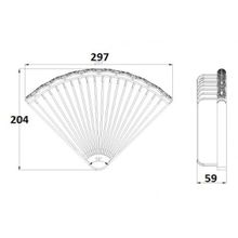 Lemark Jasmine полка угловая LM6681ORB, чёрная бронза