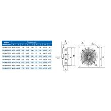 Вентилятор осевой ВО-4М630B с настенной панелью