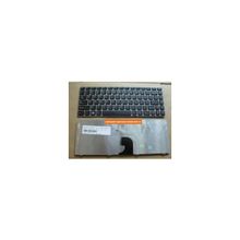 Клавиатура для ноутбука IBM Lenovo Ideapad Z360 серий русифицированная серебристая