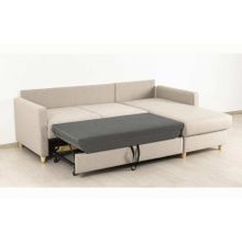 Нижегородмебель Дилан диван-кровать угловой ТД 420 Сага латте
