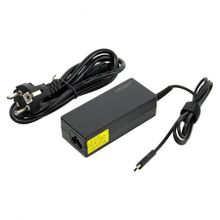 Зарядное устройство ORIENT PU-C65W, 65 Вт, PD QC3.0, встр. кабель Type C, чёрное (31123)