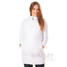 Универсальная Стеганная куртка 3в1 для беременных и слингоношения, цвет белый