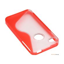 Чехол Flextron IPH4-GTP01 для iPhone 4, красный