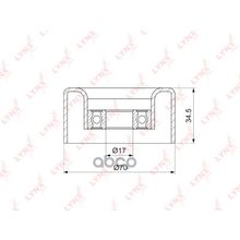 Ролик Натяжной Приводного Ремня Nissan Vq25de Vq35de Teana 2.5 3.5 J32 08-14   Murano 3.5 Z51 08-   Alt   Правый LYNXauto арт. PB5130