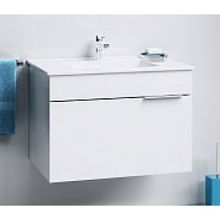 Aqwella Тумба с раковиной Бриг 60 подвесная, белая, 1 ящик
