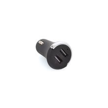 автомобильное зарядное устройство Deppa с 2 USB, компакт, 2,1 А + универсальный кабель micro USB,black