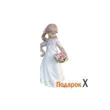 Статуэтка Девочка с цветочной корзинкой