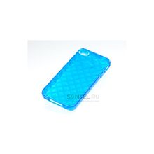 Силиконовая накладка для iPhone 4 4S вид №25 blue