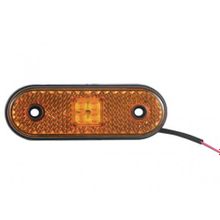 Светотехника 100.3731 Фонарь габаритный светодиодный желтый с проводом 24В Светотехника